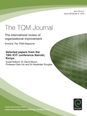 cover image of The TQM Journal, Volume 27, Number 6
